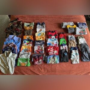 Assorted Kids' Graphic T-Shirts and Pants size 2t